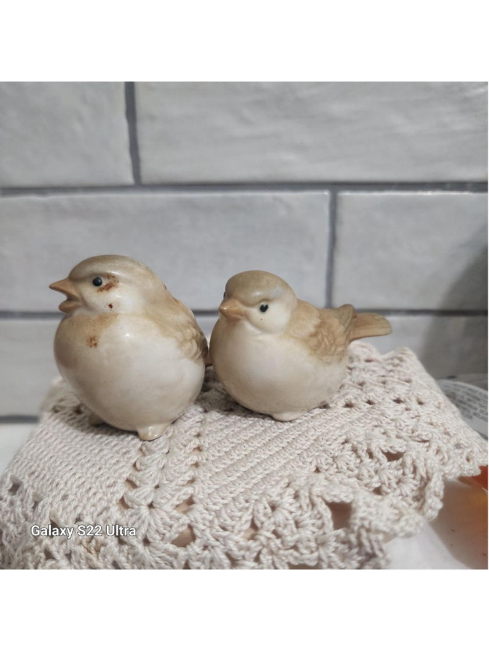 HOMCO Decor One Size Beige Brown Ceramic Sparrow Figurines